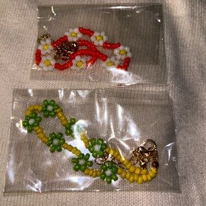 Flower bead bracelets